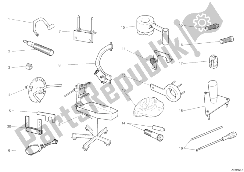 Tutte le parti per il Strumenti Di Servizio Per Officina, Motore I del Ducati Multistrada 1200 S Touring 2011 Tutte le parti per il Strumenti Di Servizio Per Officina, Motore I del Ducati Multistrada 1200 S Touring 2011